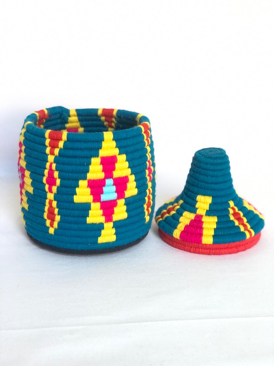 CozyBoho™ Moroccan Berber Handwoven Basket B002