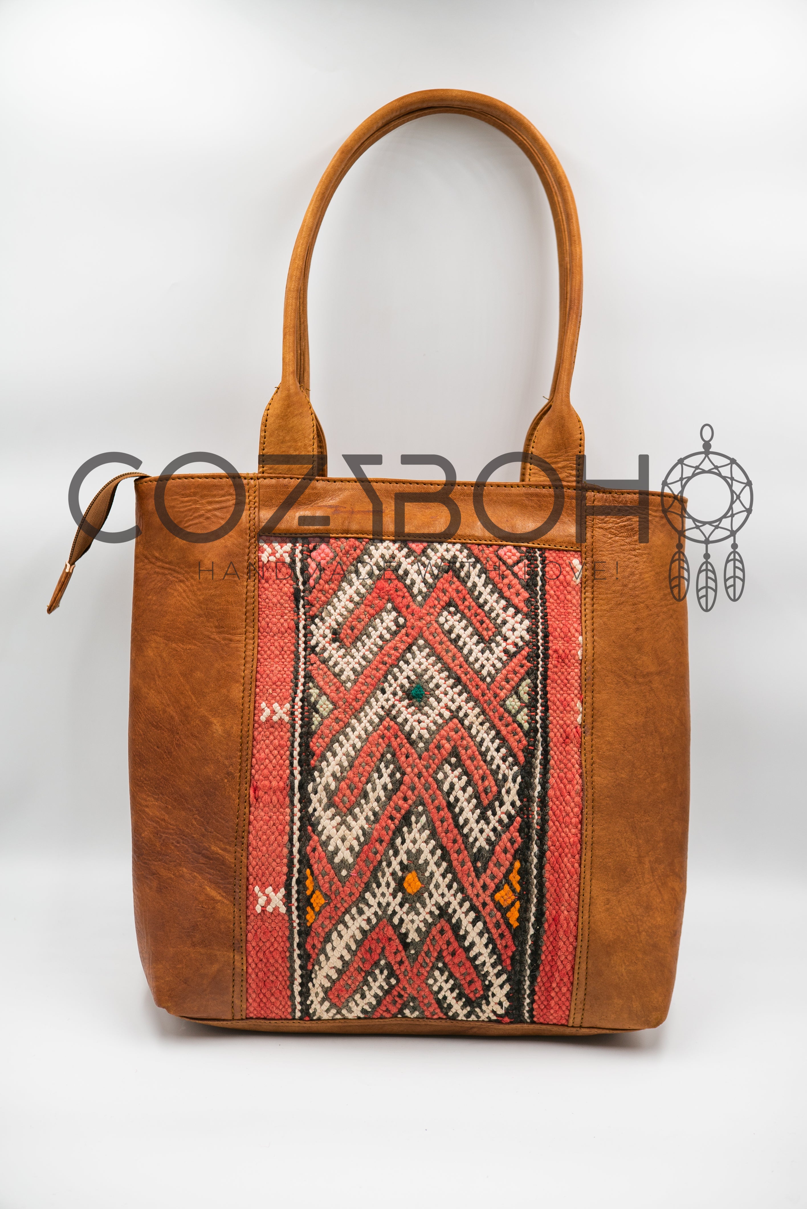 Vintage Moroccan Leather Tote
