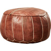 CozyBoho™ Moroccan Pouf Ottoman 100% Genuine Leather