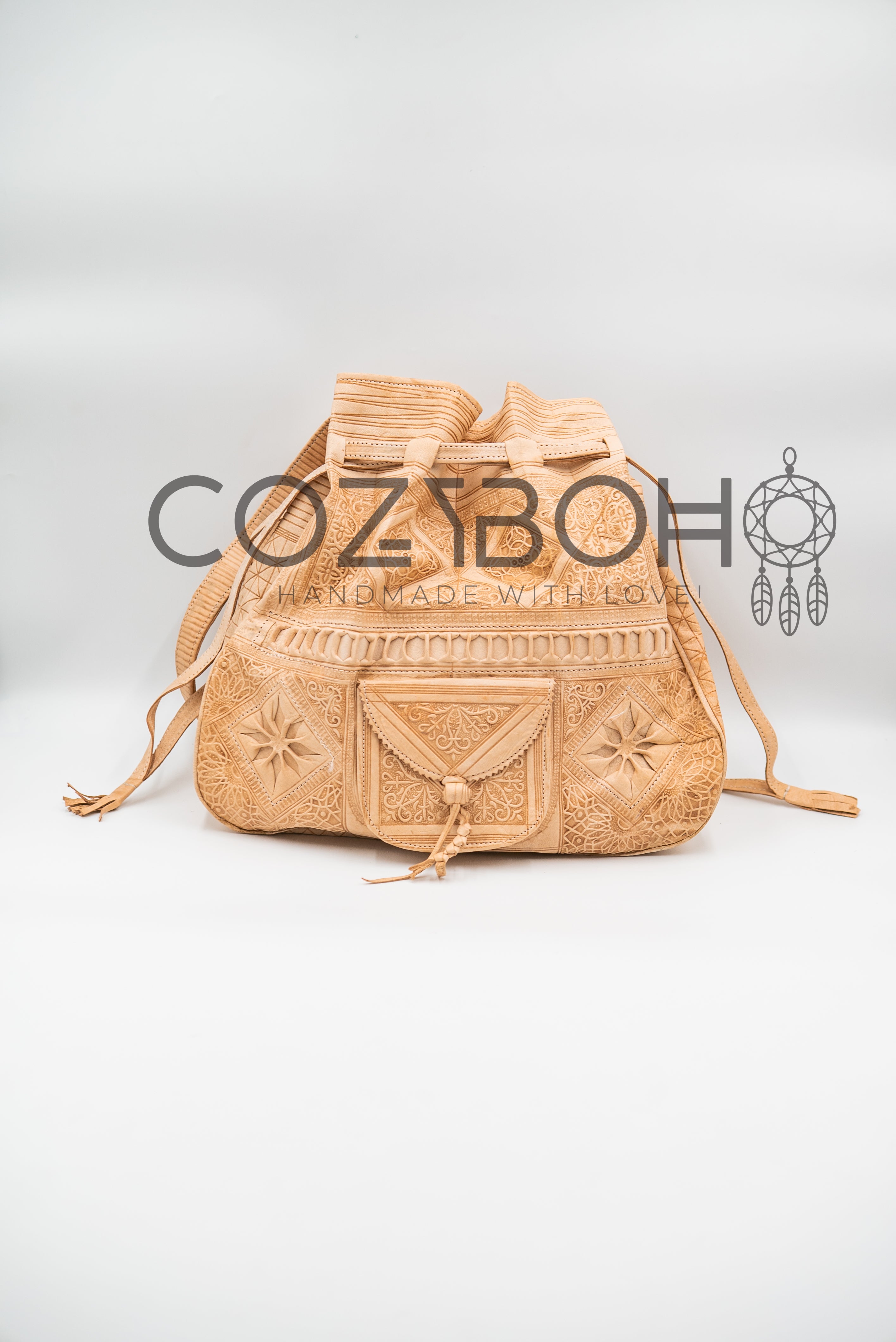 CozyBoho™ Moroccan Boho Leather Bag