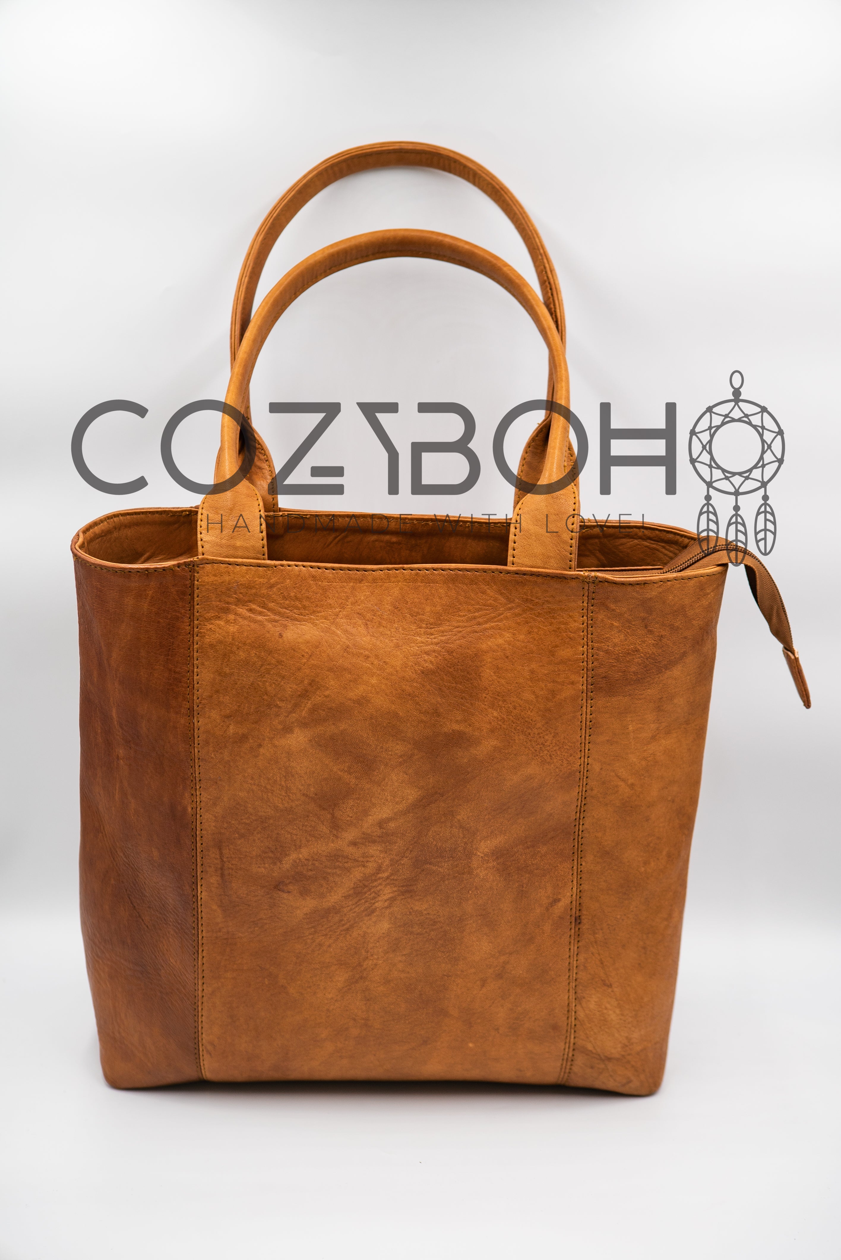 Vintage Moroccan Leather Tote