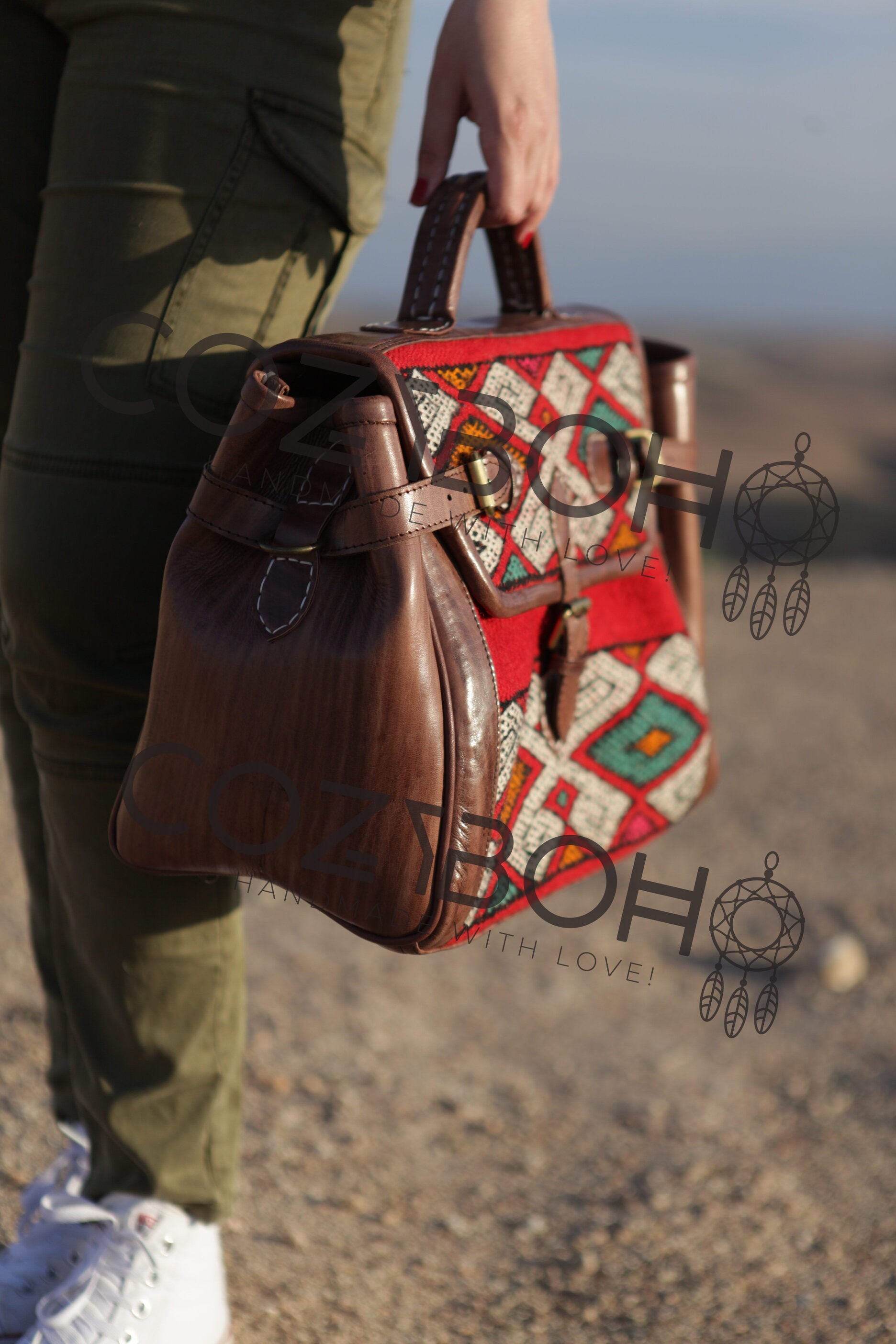 CozyBoho™ Mini Moroccan Weekender Bag