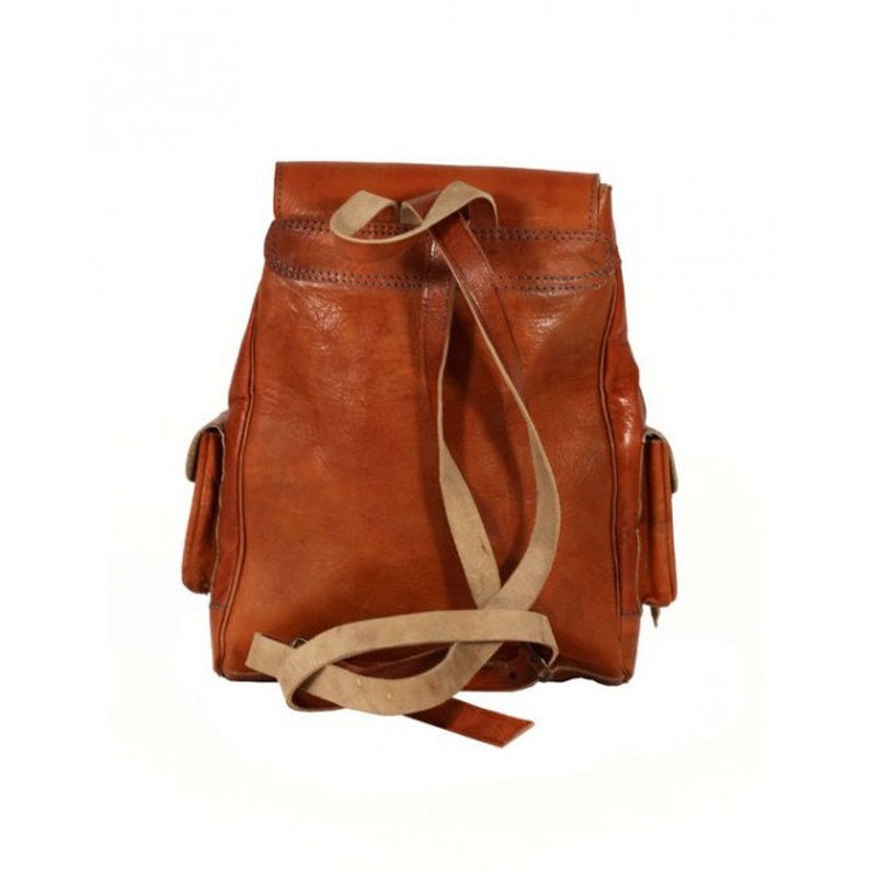 CozyBoho™ Handmade Backpack With Kilim Brown