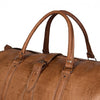 CozyBoho™ Leather Travel Bag Natural