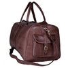 CozyBoho™ Genuine Leather Travel Bag Brown