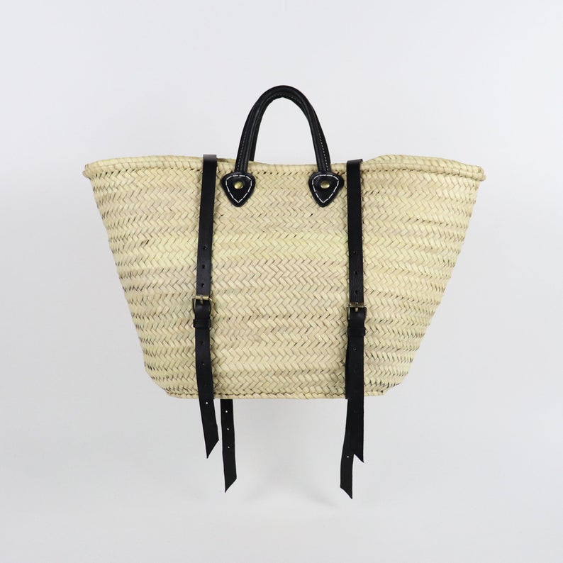 CozyBoho™ Handmade Straw Basket Backpack