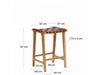 Woven Leather Bar Stool